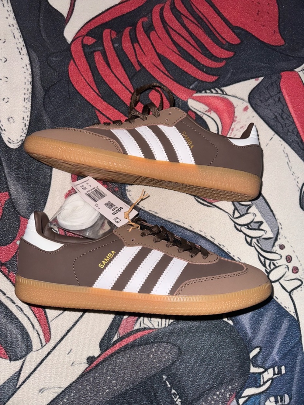 Adidas Men's Brown Samba Sneakers - Picture 2 of 4